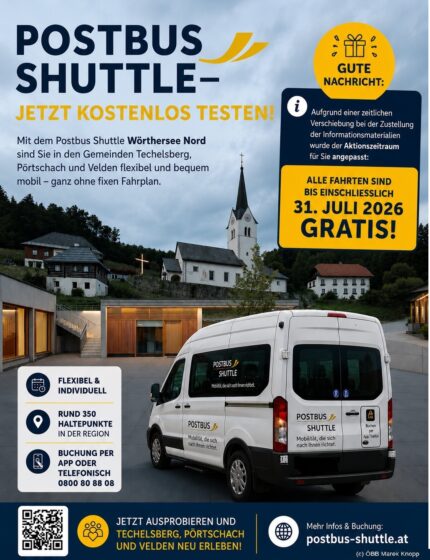 Postbus Shuttle Wörthersee Nord – Informationen 