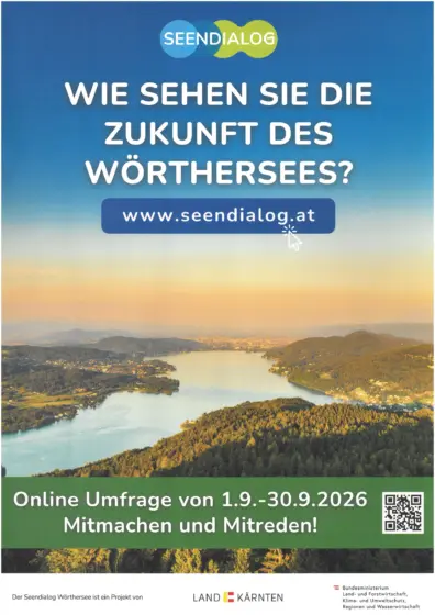 Seendialog – Online-Befragung zur Zukunft des Wörthersees: Ihre Meinung ist gefragt!